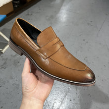 genuine leather penny loafers British retro colored handmade loafers