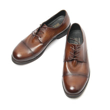 Retro Round Toe Derby Shoe Hand Polished Leather Shoes