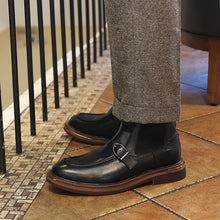 high top martin boots thick bottom retro round toe
