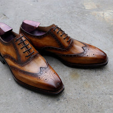 Full Grain Calf Oxford Shoe Custom Handmade Goodyear Welted dress shoes