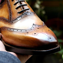Full Grain Calf Oxford Shoe Custom Handmade Goodyear Welted dress shoes
