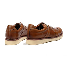 Handmade Vintage Polished Sneakers Classic Airplane Head Layer Leather shoe