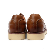 Handmade Vintage Polished Sneakers Classic Airplane Head Layer Leather shoe