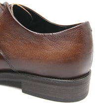 Retro Round Toe Derby Shoe Hand Polished Leather Shoes