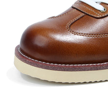 Handmade Vintage Polished Sneakers Classic Airplane Head Layer Leather shoe