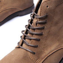 8 holes suede high top zipper desert boots vintage leather men's boots