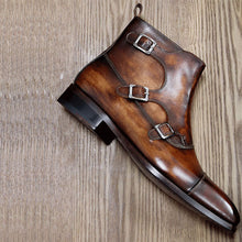 Men's Zipper Customized Boot Handmade Classic Leather dress shoes